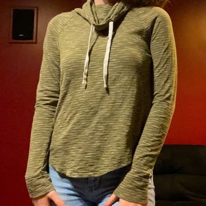 Green and White Sweatshirt